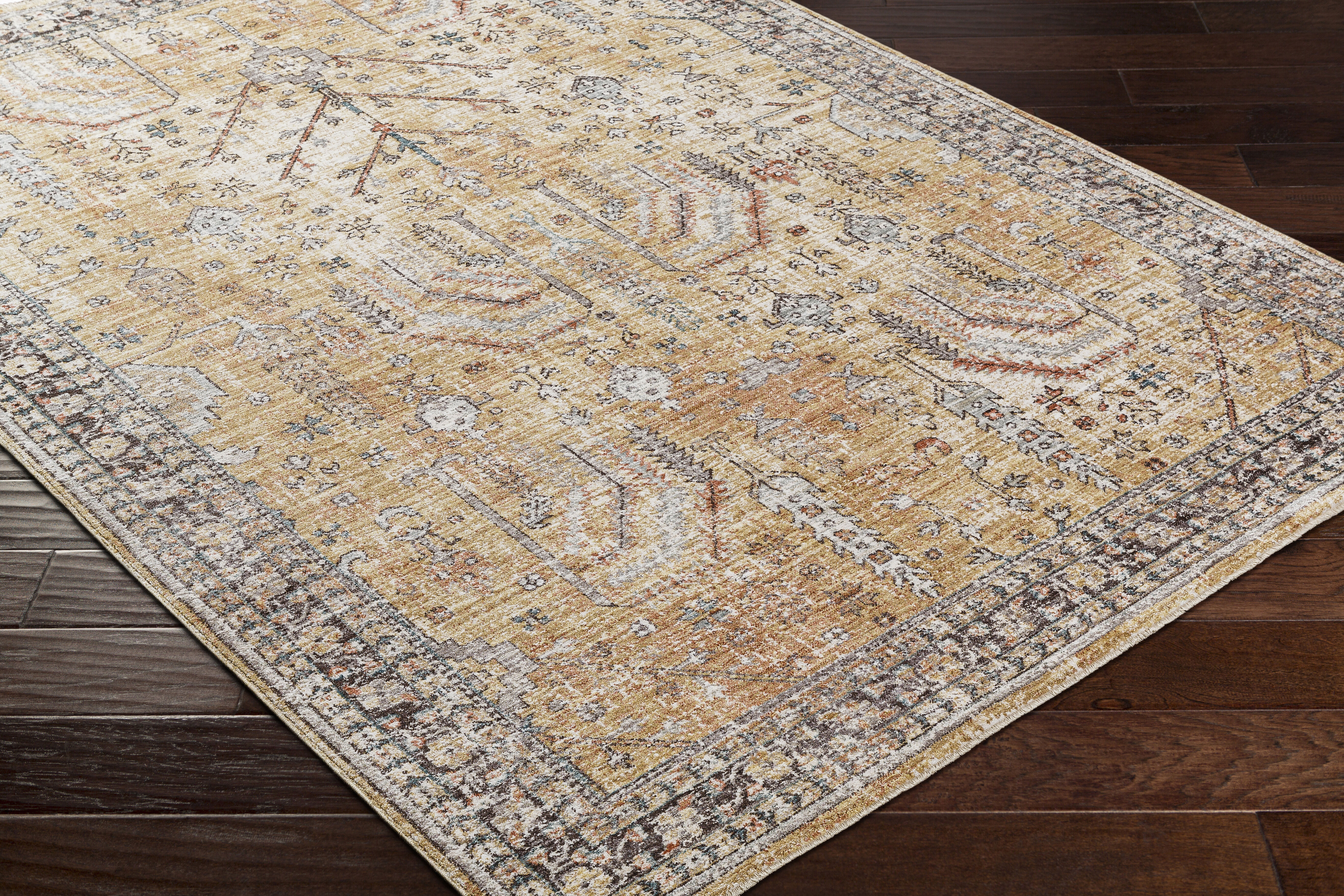 Carlisle 93 X 63 inch Camel Rug, Rectangle