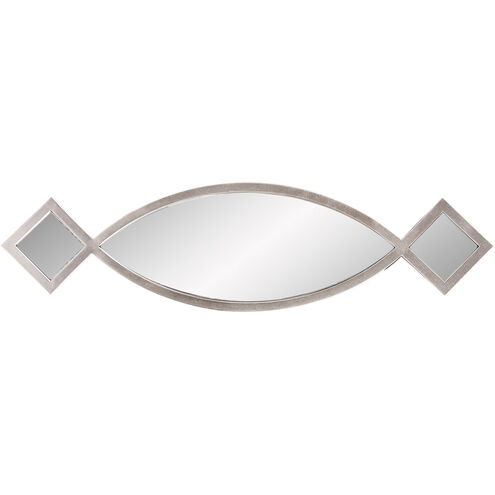 Windowpane 38 X 10 inch Champagne Silver Wall Mirror