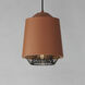 Phoenix LED 9 inch Brick and Black Single Pendant Ceiling Light
