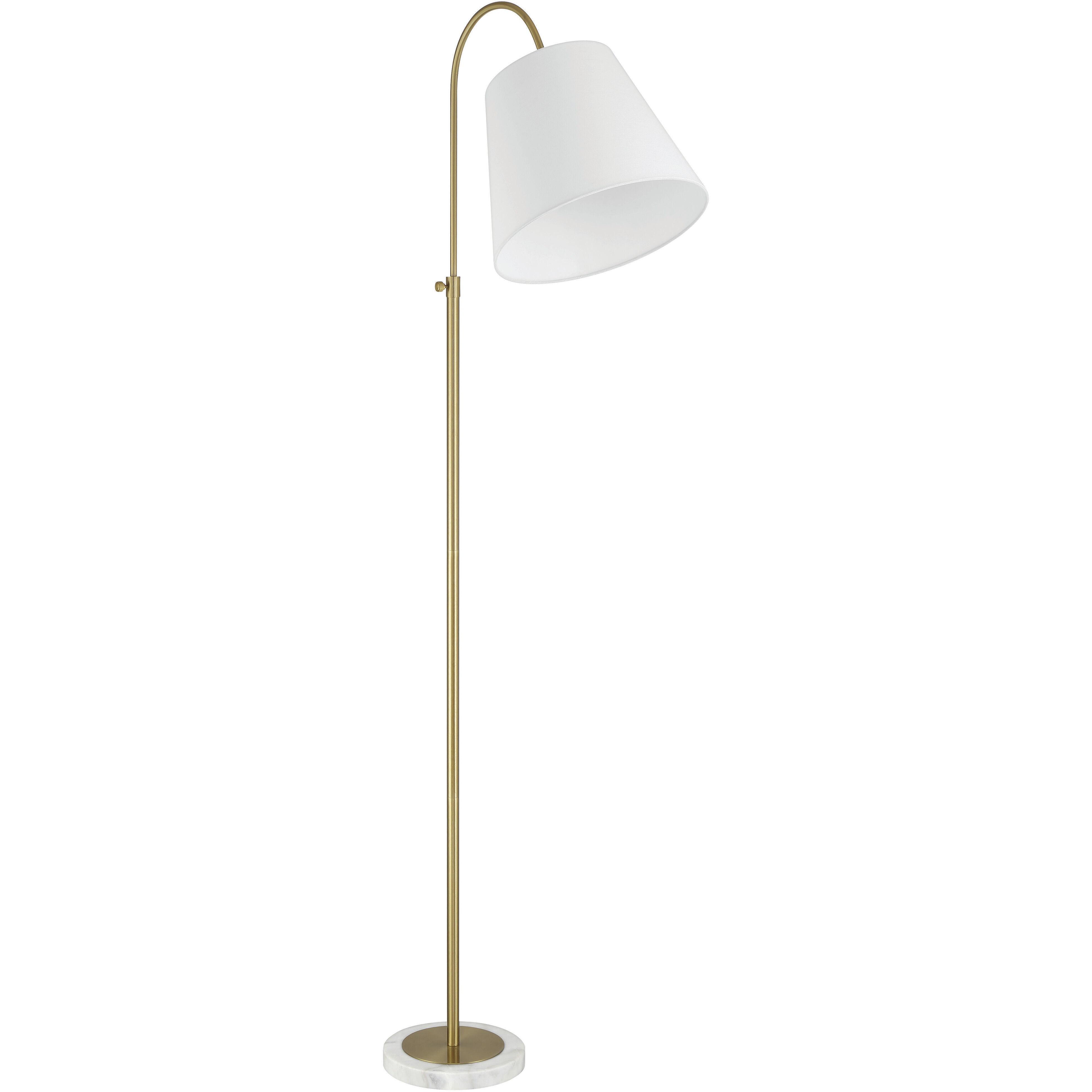 Girard 71.78 inch Satin Brass Floor Lamp Portable Light