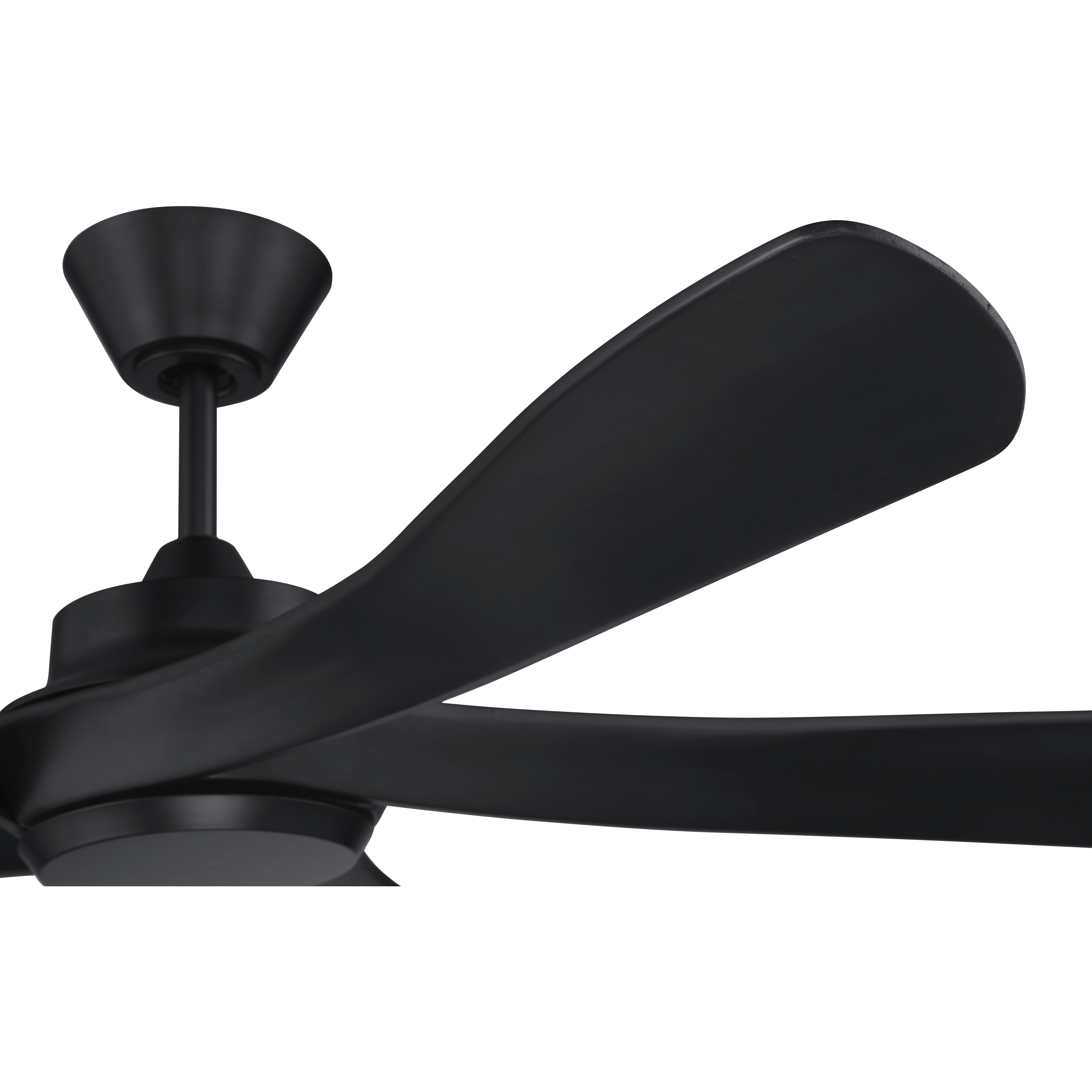 Craftmade P104FBSB5-52BWNFB Pro Plus 4 52 inch Flat Black and Satin