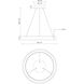 Cortana LED 24.25 inch Black Pendant Ceiling Light
