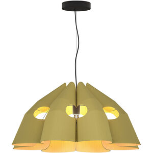 Victoria 29.5 inch Pale Green Pendant Ceiling Light in Pale Green/Ash