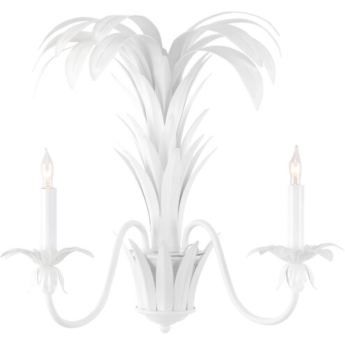 Meg Braff 2 Light 18 inch Antique White Double Arm Sconce Wall Light