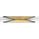 Crescendo 2 Light 5.25 inch Natural Brass Wall Sconce Wall Light
