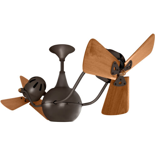 Matthews-Gerbar Vent-Bettina 44 inch Bronzette with Mahogany Blades Ceiling Fan, Matthews-Gerbar