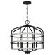 Avignon 5 Light 20 inch Matte Black Pendant Ceiling Light