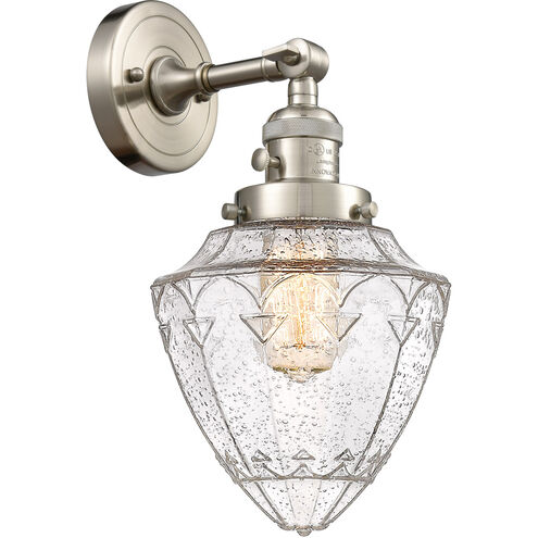 Franklin Restoration Bullet 1 Light 7 inch Brushed Satin Nickel Sconce Wall Light