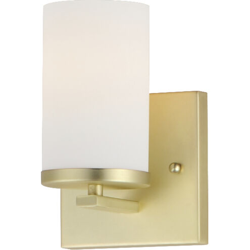 Lateral 1 Light 5 inch Satin Brass Wall Sconce Wall Light