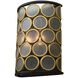Corsa Wall Sconce Wall Light in Matte Black With Gold