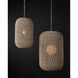 Cocoon 1 Light 15.5 inch Vanilla Pendant Ceiling Light, Medium
