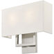 Pierson 2 Light 13 inch Brushed Nickel ADA ADA Wall Sconce Wall Light