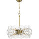 Winter 8 Light 22 inch Soft Brass Pendant Ceiling Light