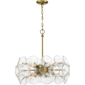 Winter 8 Light 22 inch Soft Brass Pendant Ceiling Light