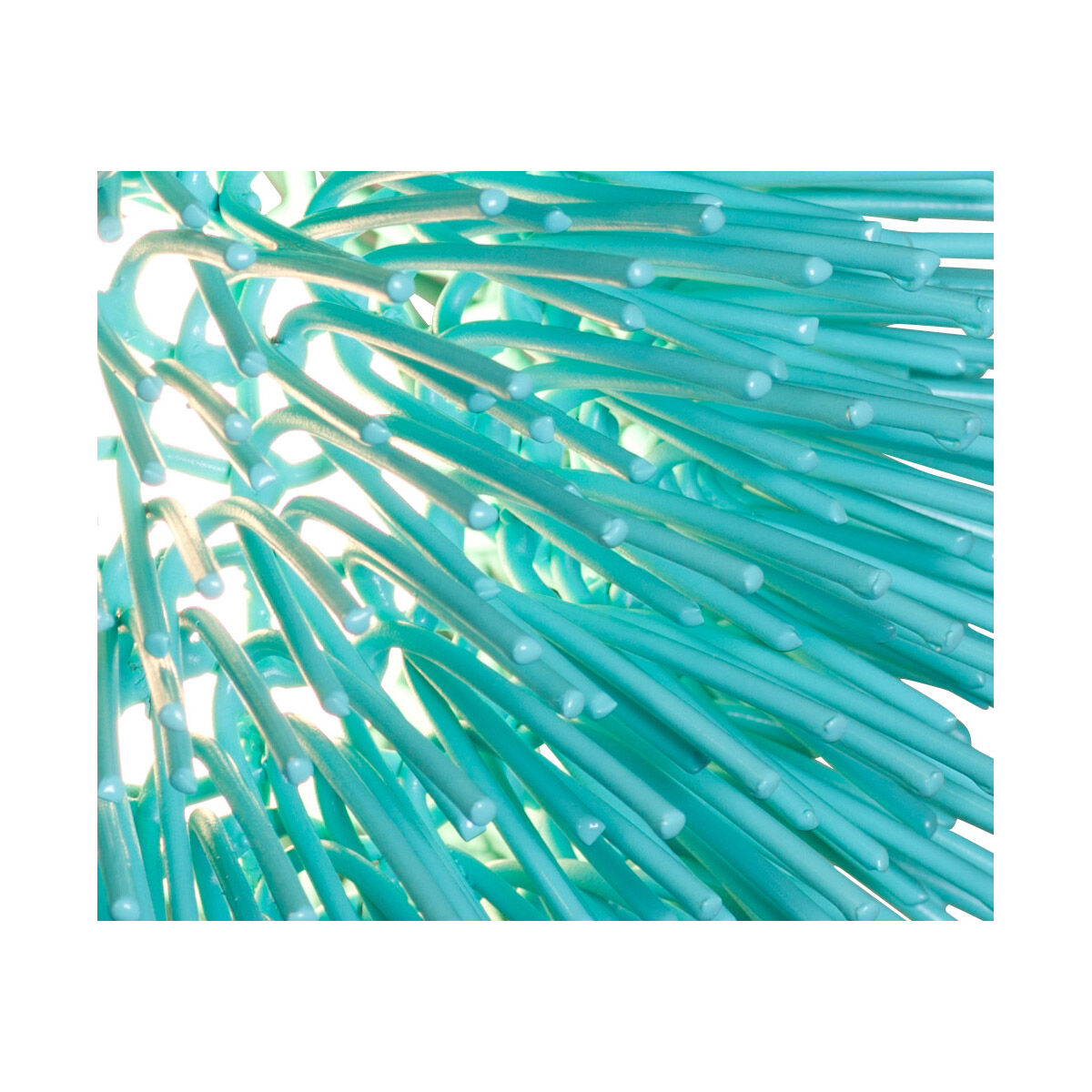 Urchin 1 Light 13 inch Aqua Velvet Pendant Ceiling Light