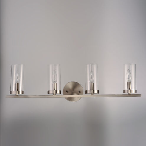 Sentinel 4 Light 30 inch Satin Nickel Bath Vanity Wall Light