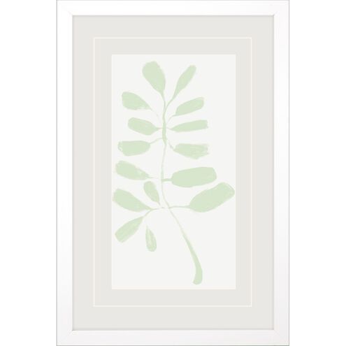 Florals Collection Block Profile Matted White Framed Art