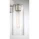 Ricci 1 Light 5 inch Satin Nickel Wall Sconce Wall Light, Lighting One