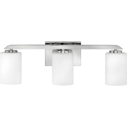 Kyra 3 Light 24 inch Polished Nickel Vanity Light Wall Light