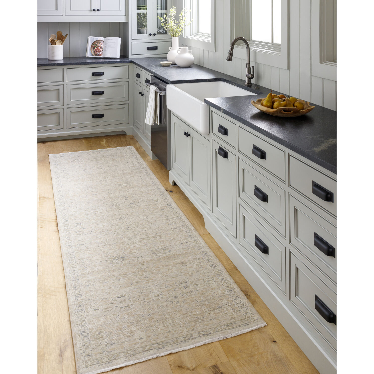 Once Upon a Time 150 X 118.11 inch Ivory / Light Gray / Tan / Light Brown / Gray Machine Woven Rug in 10 x 12.5