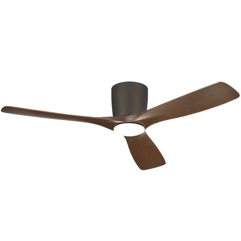 Volos 54 inch Satin Natural Bronze with Walnut/Walnut Blades Ceiling Fan