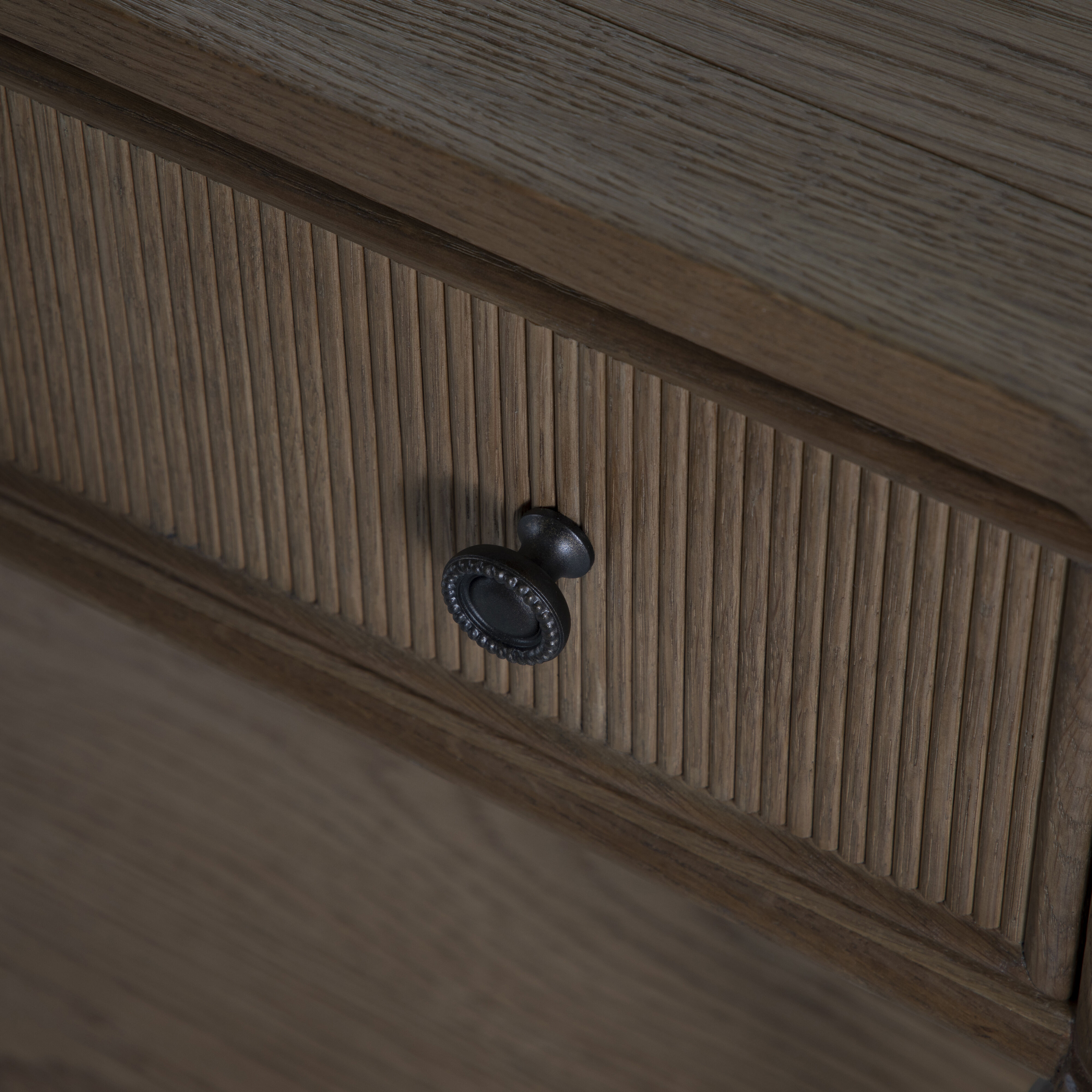 Andrea 33.25 X 28.25 inch Satin Oak and Antique Bronze Nightstand