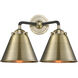 Nouveau Appalachian 2 Light 16 inch Black Antique Brass Bath Vanity Light Wall Light, Nouveau