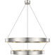 Chapman & Myers Connery LED 40.5 inch Polished Nickel Two-Tier Ring Chandelier Ceiling Light