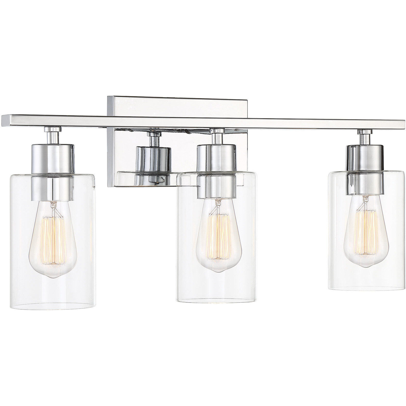 Lambert 3 Light 22 inch Polished Chrome Bathroom Vanity Light Wall Light