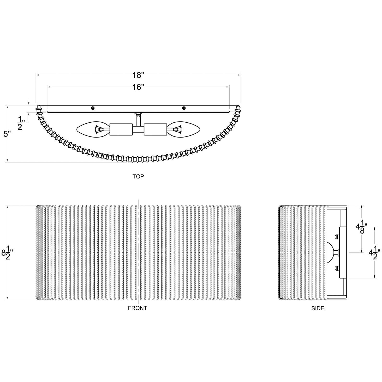 Jacob's Ladder 2 Light 18 inch French Gold Vanity Light Wall Light, Smithsonian Collaboration