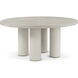 Maxwell 64 X 64 inch Cashmere Round Dining Table, Wooden