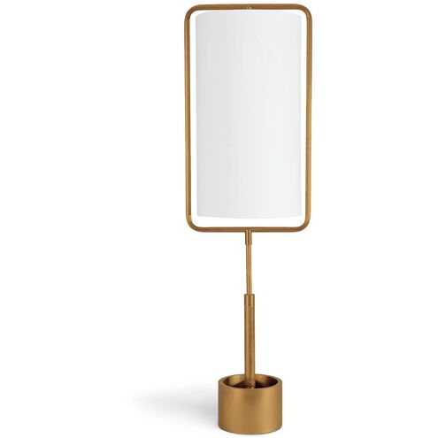 Geo 38.25 inch 100.00 watt Natural Brass Table Lamp Portable Light, Rectangle