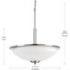 Replay 3 Light 16.63 inch Brushed Nickel Pendant Ceiling Light