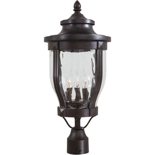 Merrimack 3 Light 23 inch Corona Bronze Outdoor Post Mount Lantern, Great Outdoors