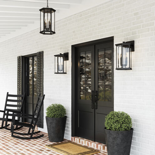 Walton 4 Light 12 inch Black Outdoor Hanging Lantern
