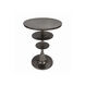 Round 15 inch Silver Antique Accent Table