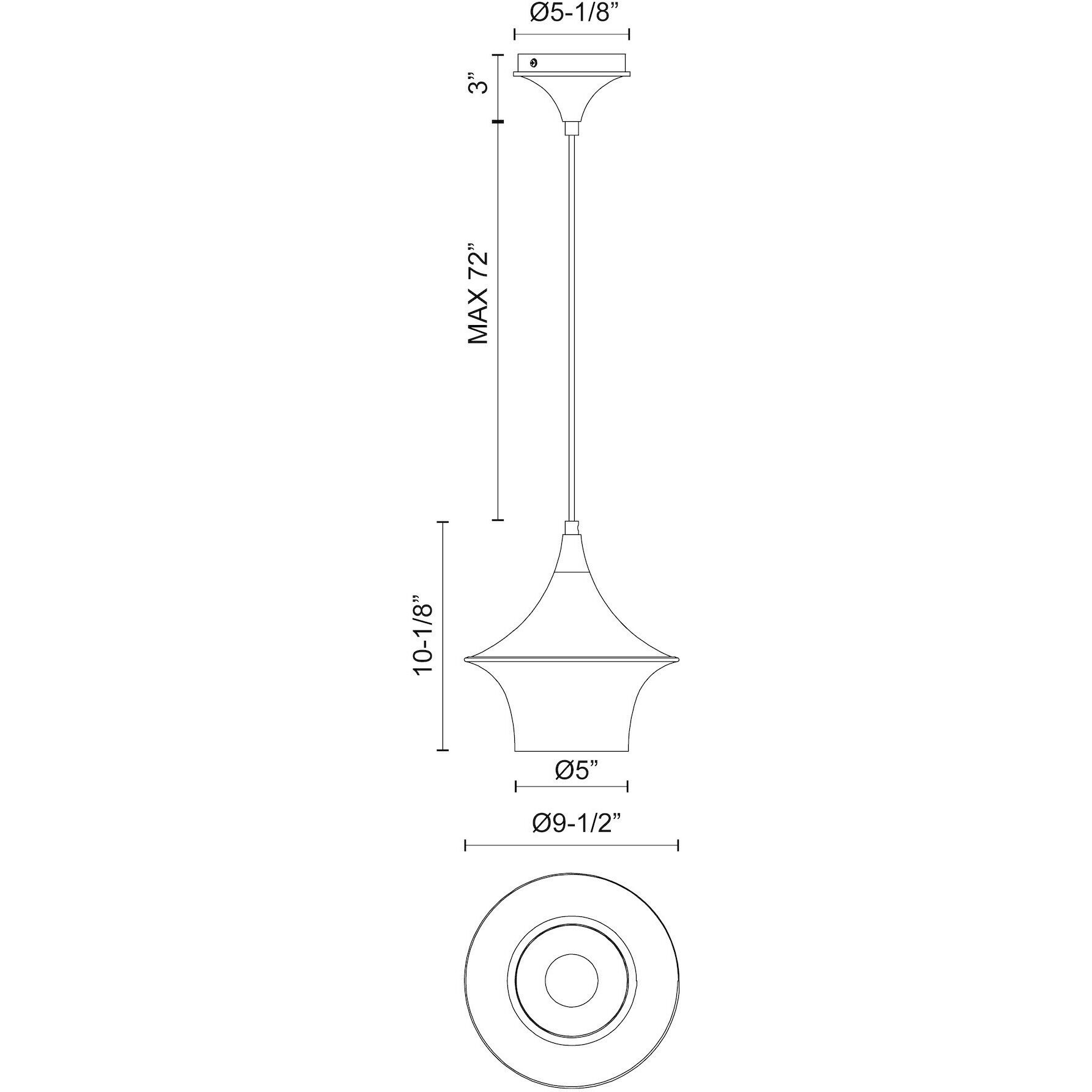 Alora Mood Emiko Pendant Ceiling Light in Brushed Gold