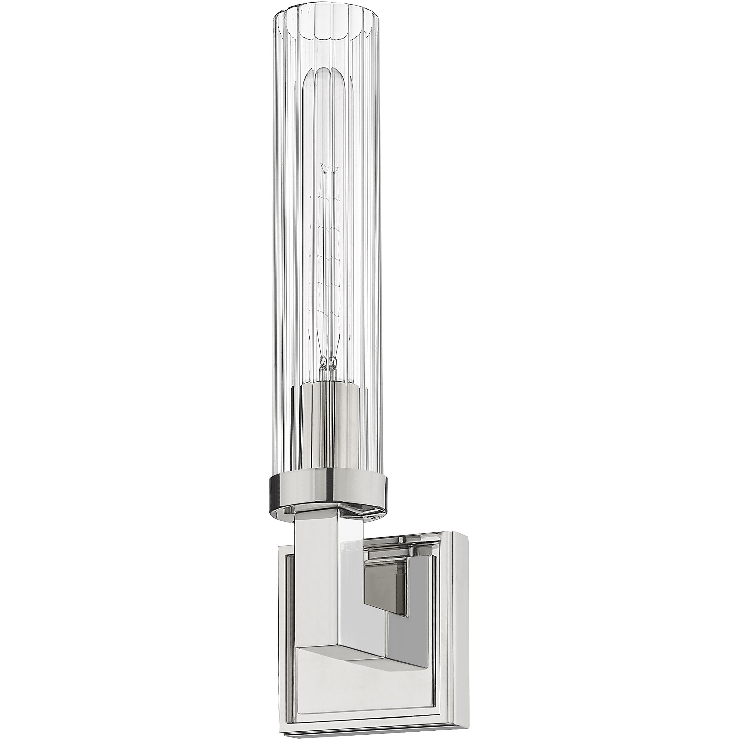 Beau Wall Sconce Wall Light in Polished Nickel