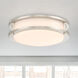 DC Series 1 Light 14 inch Brushed Nickel Flush Mount Ceiling Light