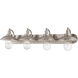 Downtown Edison 4 Light 39 inch Brushed Nickel Bath Light Wall Light 