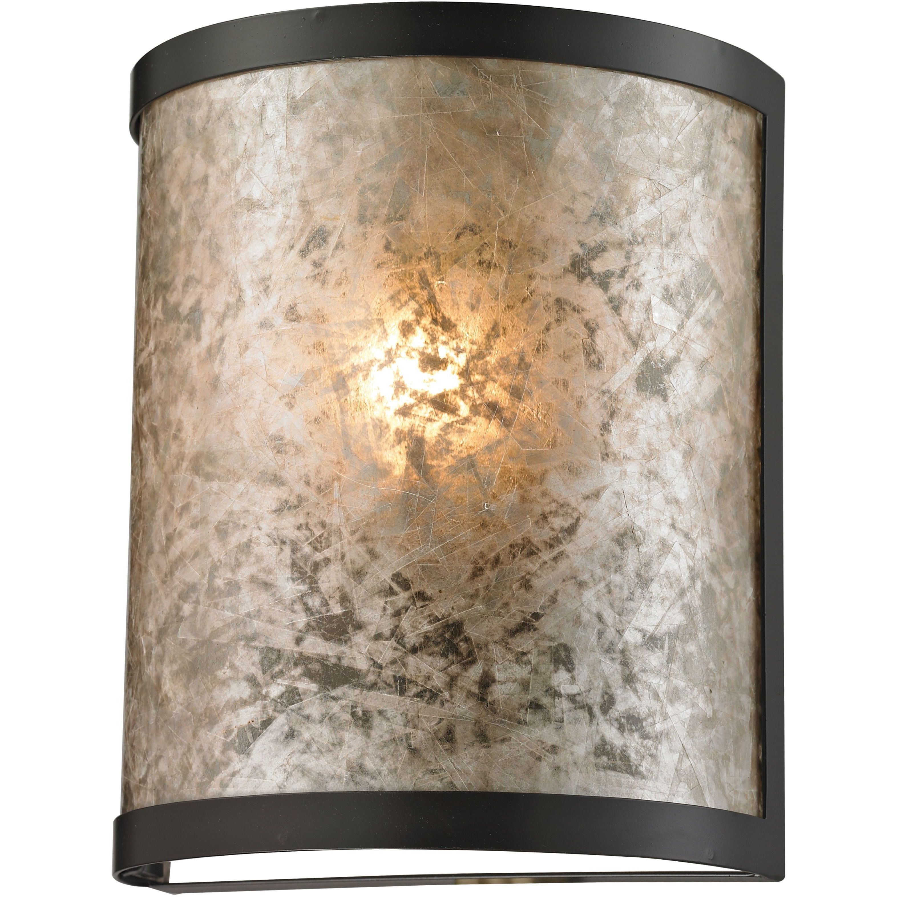 Mica 1 Light 7 inch Oil Rubbed Bronze Sconce Wall Light