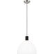Hadley 1 Light 13 inch Polished Nickel Pendant Ceiling Light