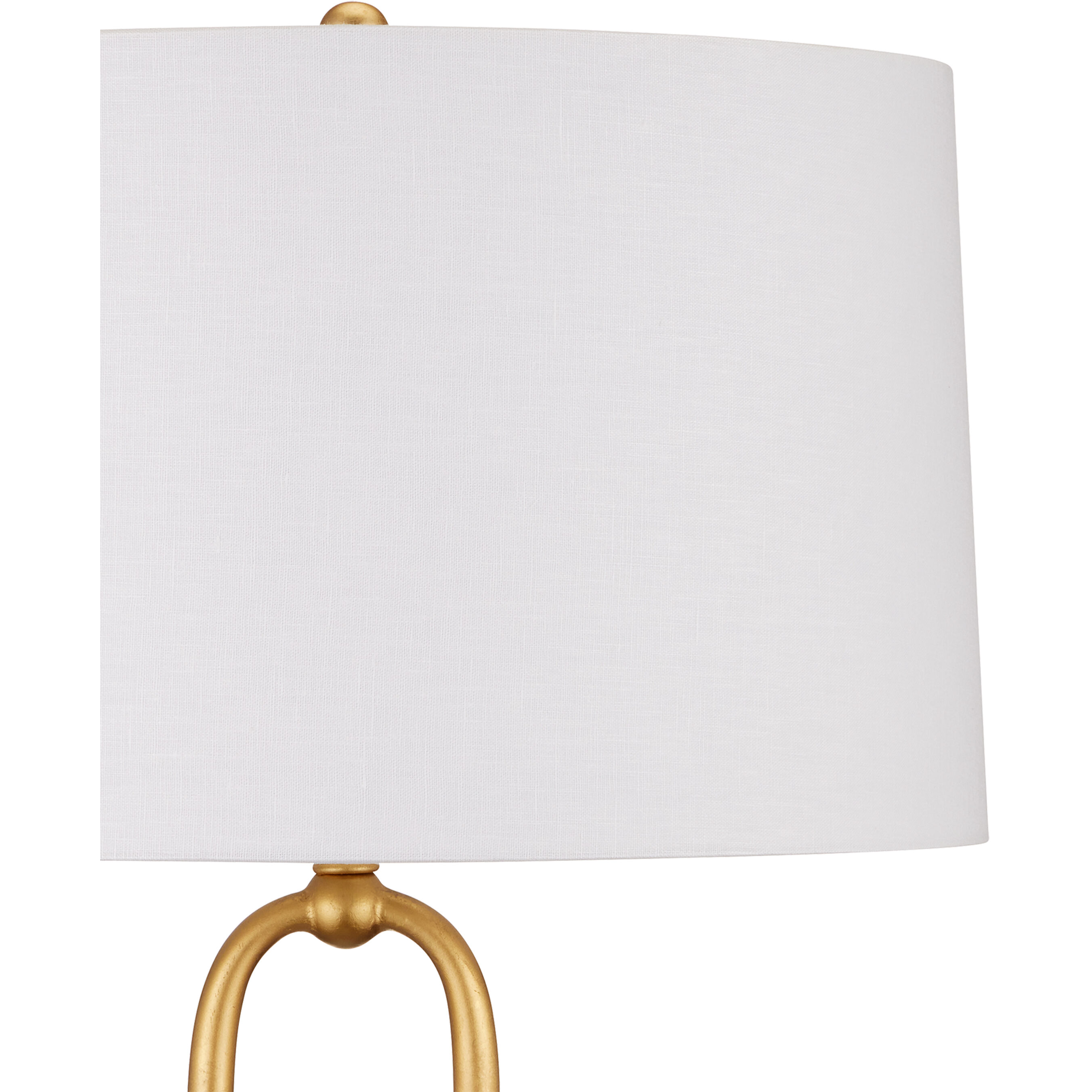 Glossary 66.5 inch 150 watt Contemporary Gold Leaf/Natural Floor Lamp Portable Light