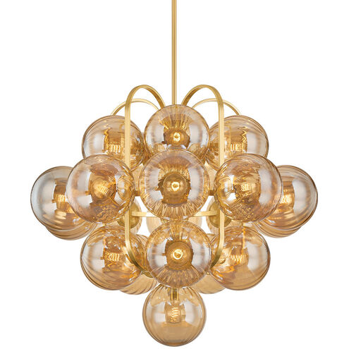 Cronus 21 Light 44.5 inch Vintage Polished Brass Chandelier Ceiling Light