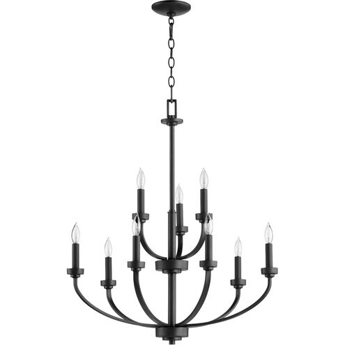 Reyes 9 Light 31 inch Noir Chandelier Ceiling Light