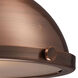 Pittsburgh 1 Light 13 inch Antique Copper Pendant Ceiling Light