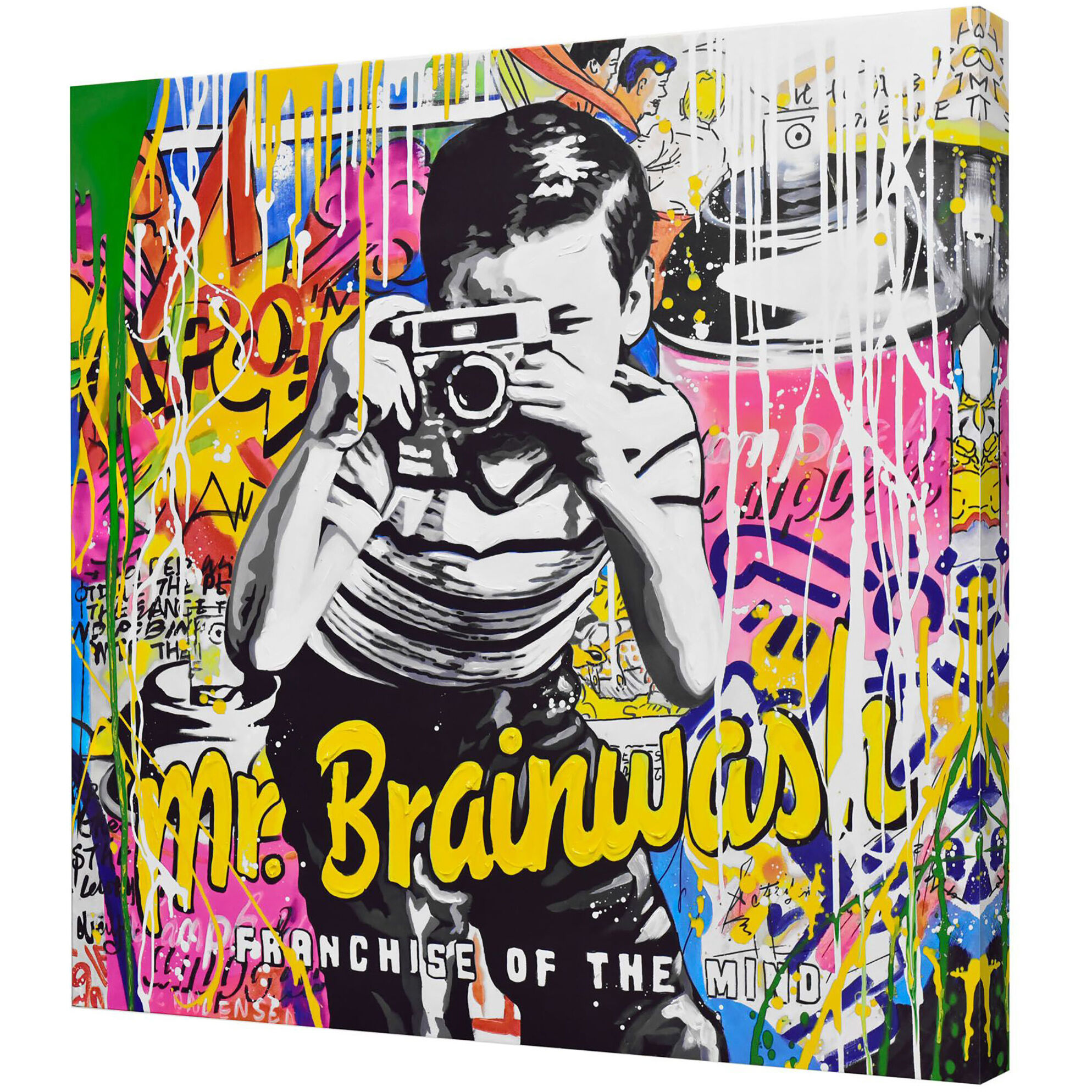 Mr. Brainwashed Multi-color Wall Art