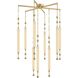 Parigi 9 Light 39.25 inch Vintage Brass Chandelier Ceiling Light