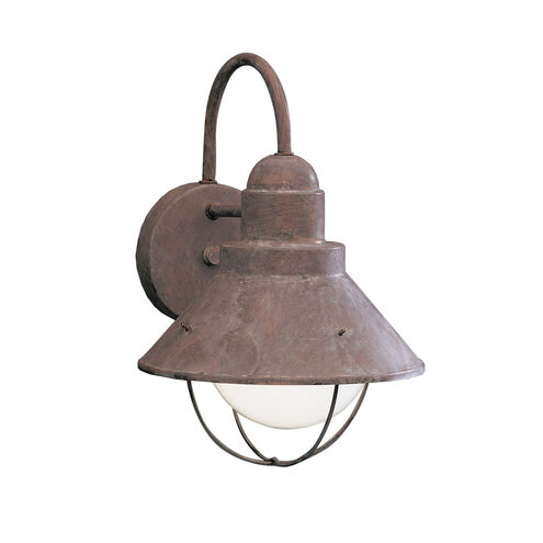 Seaside 1 Light 12 inch Olde Brick Outdoor Wall, Medium