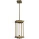 Athena LED 8.9 inch Soft Gold Pendant Lantern Ceiling Light, Medium